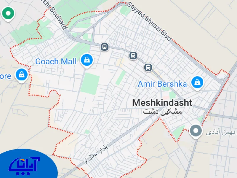 محدوده امداد خودرو در مشکین دشت کرج