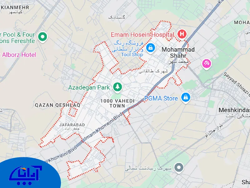 محدوده امداد خودرو در محمدشهر کرج